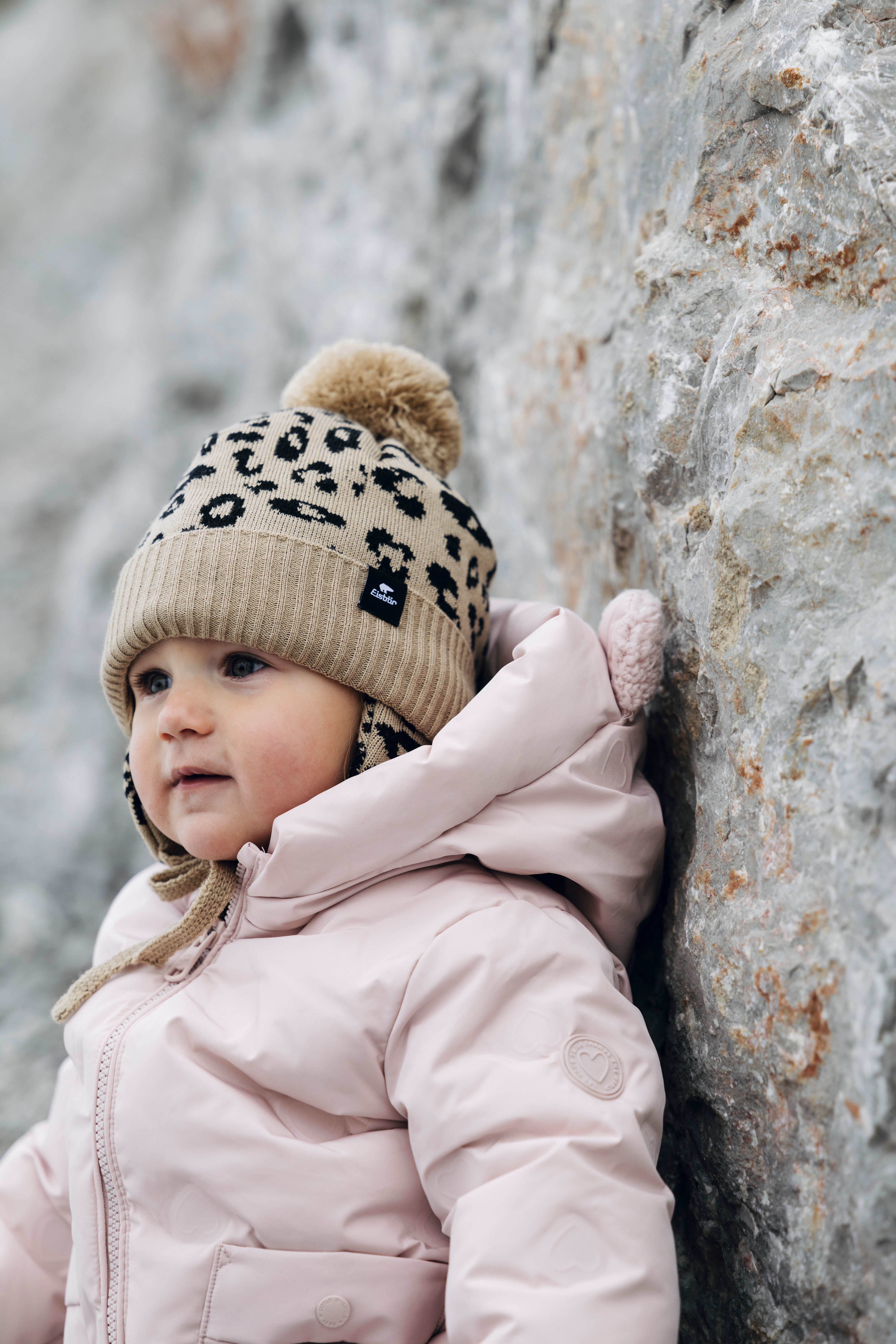 Eisbär Lilie Ear Pompon MÜ kids-sandstone-schwarz/sandstone