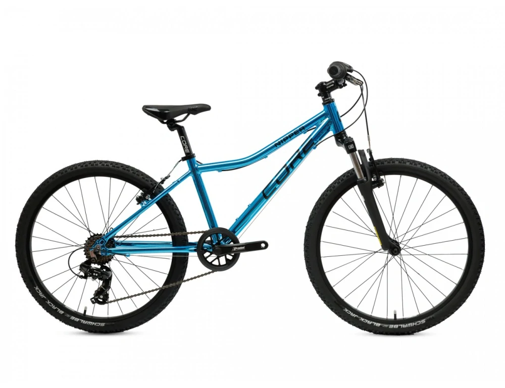 Dětské kolo 24" Al Nipper, jednopřevodník 1x8s Z-565 - chromovaný modrý
