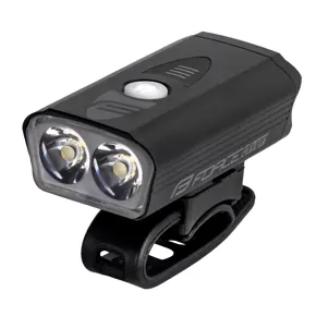 světlo přední FORCE DIVER 900 LM, USB, černé
