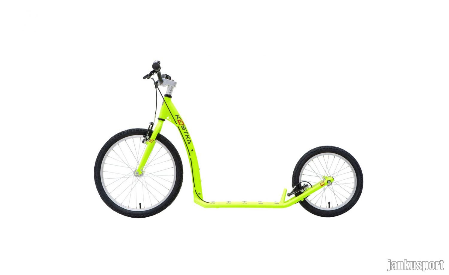 Koloběžka KOSTKA HILL FUN KID (G5) žlutá reflexní