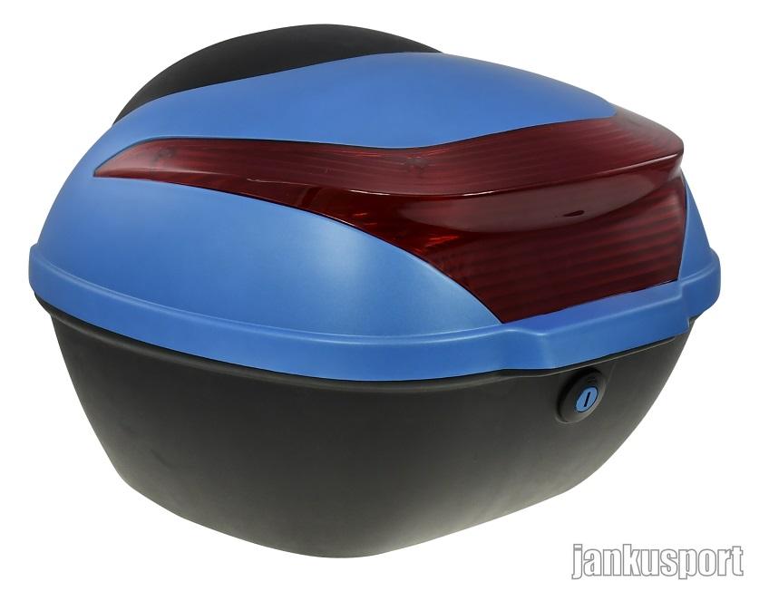 Zadní kufr k elektrickému motocyklu RACCEWAY E-BABETA, modrý
