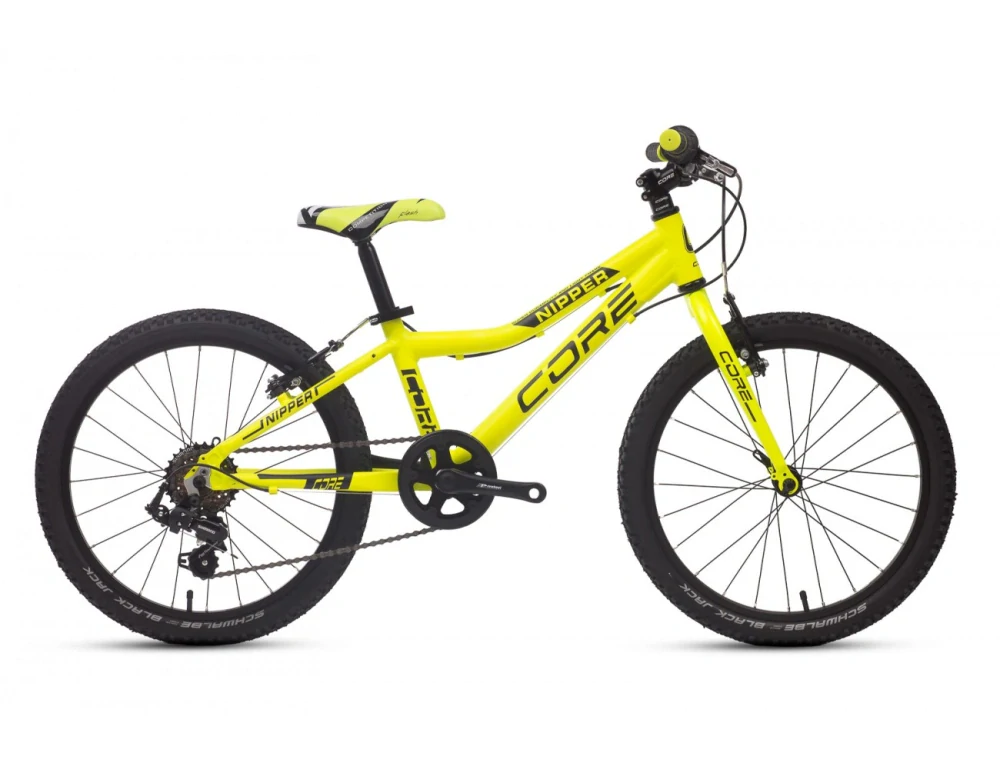 Dětské kolo 20" Al Nipper, Revo-6, reflexní žlutý (8.19kg)