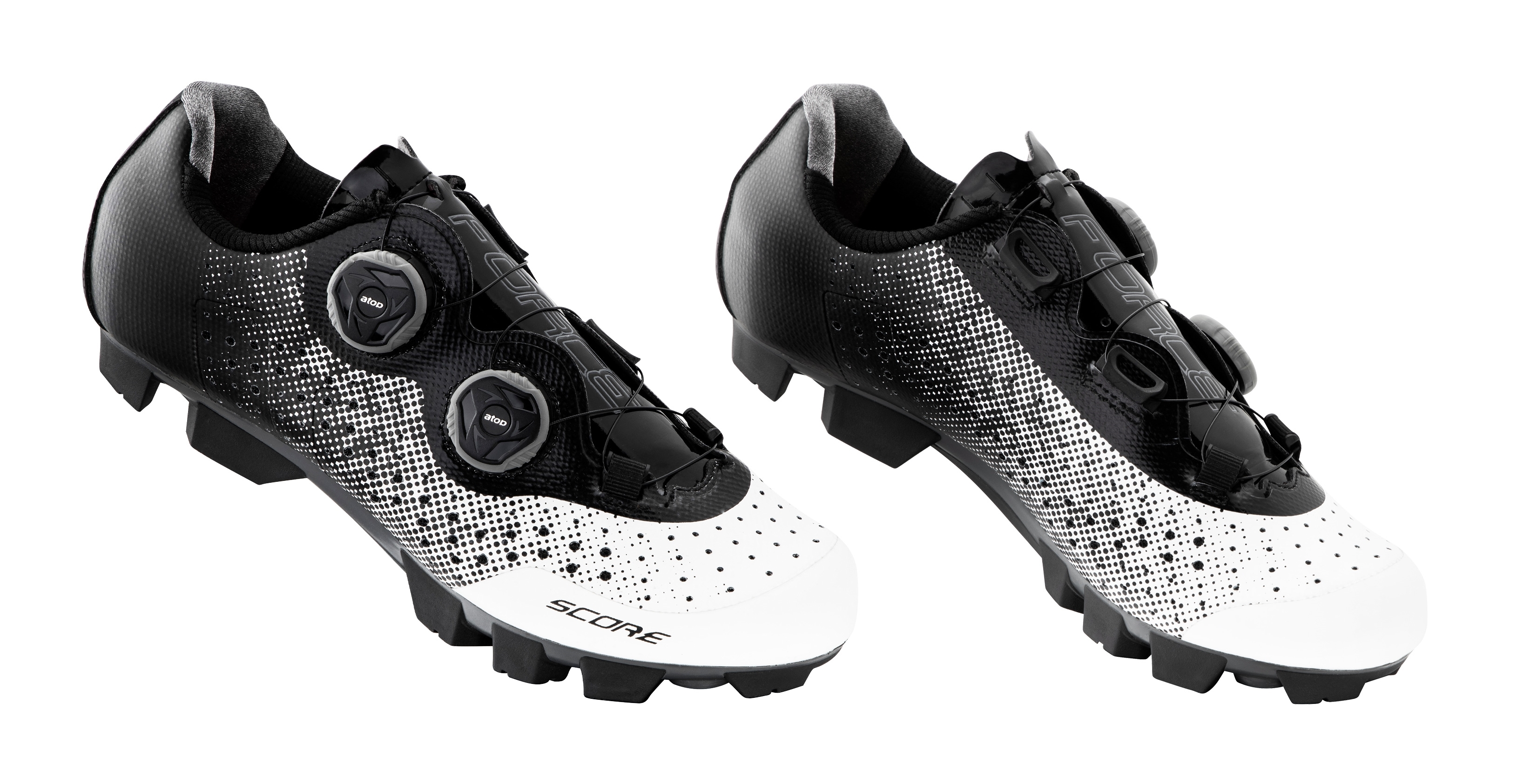 tretry FORCE MTB SCORE, bílo-černé