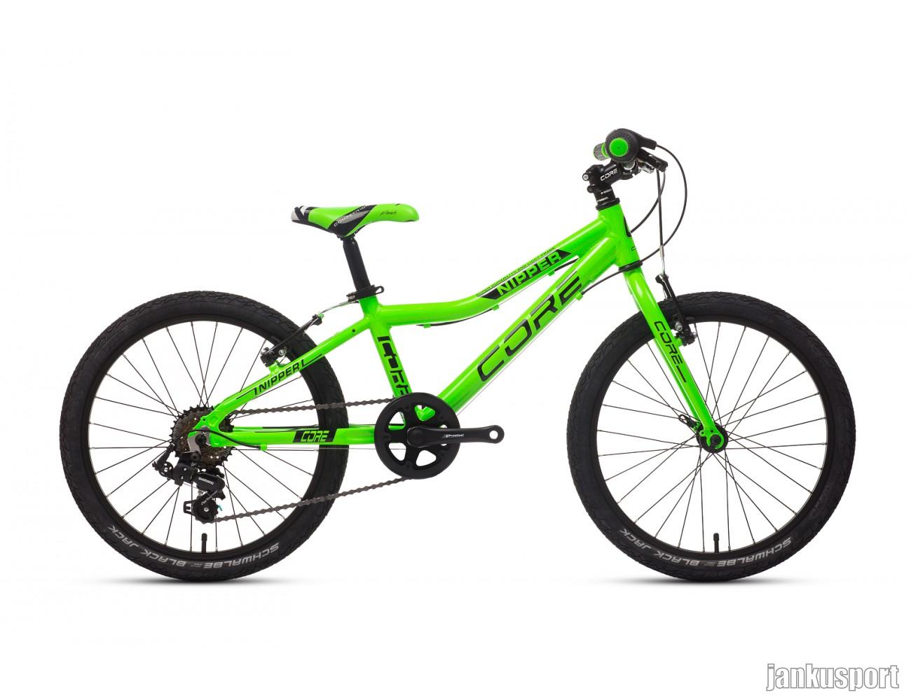 Dětské kolo 20" Al Nipper, Revo-6, reflexně zelený (7.95kg)