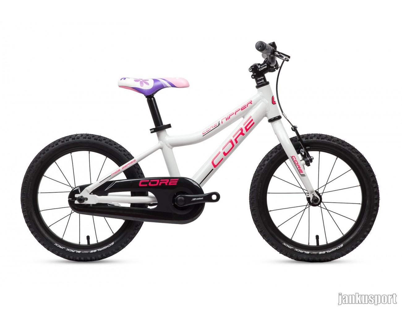 16" Nipper Al, torpédo - bílý lesk s růžovou, Schwalbe 6.95kg