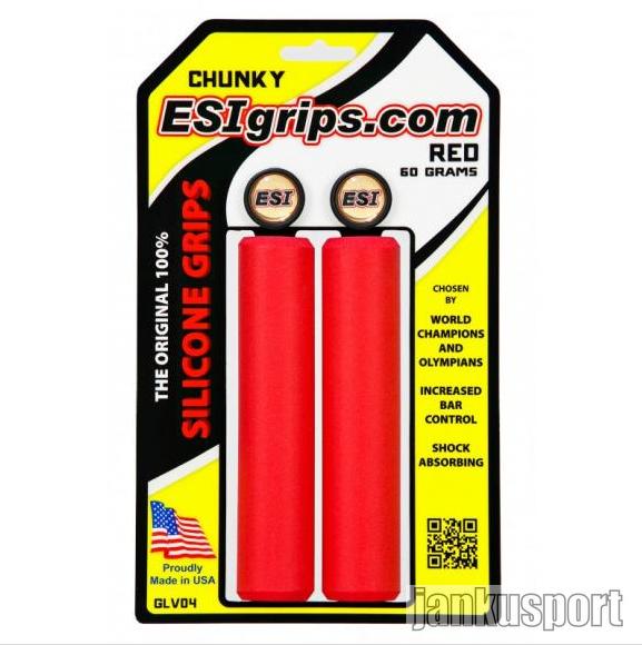 Gripy ESI Chunky červené