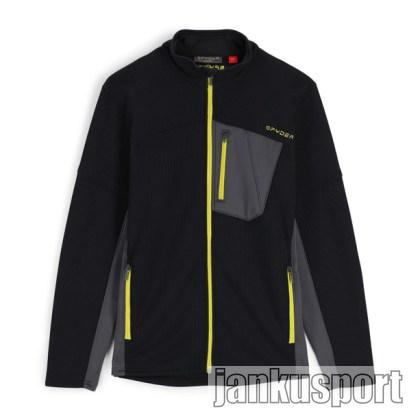 SPYDER M BANDIT FULL ZIP-FLEECE JACKET-BLK CTS