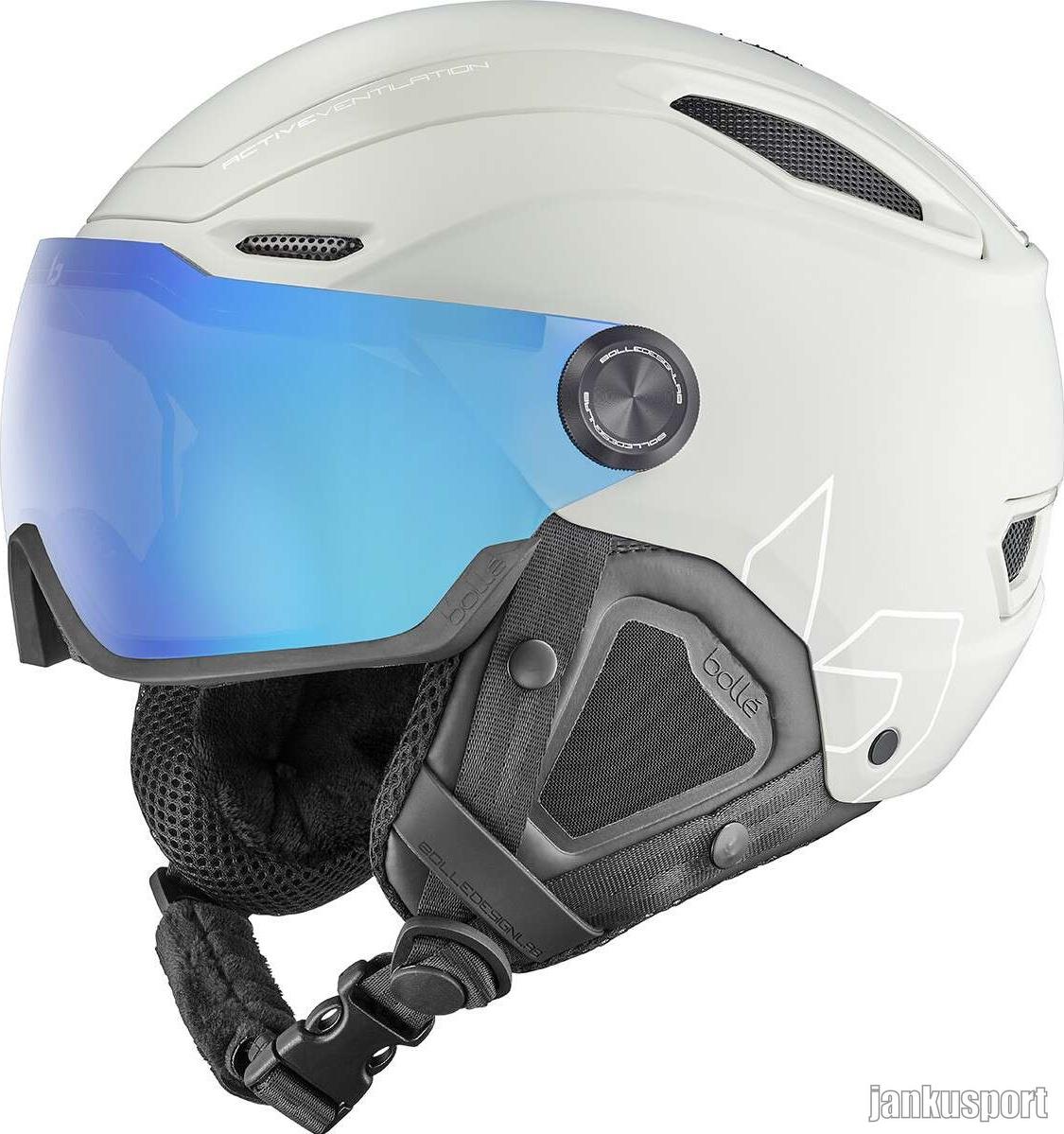 BOLLÉ - V-LINE Lightest Grey Matte M 55-59cm - Photochromic Blue Cat 1-3