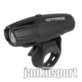 světlo přední FORCE SHARK 700LM USB, černé