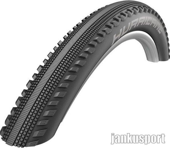 SCHWALBE plášť HURRICANE, 54-559, 26 x 2.10, DD, RaceGuard, ADDIX, 620 g, černá-reflexní
