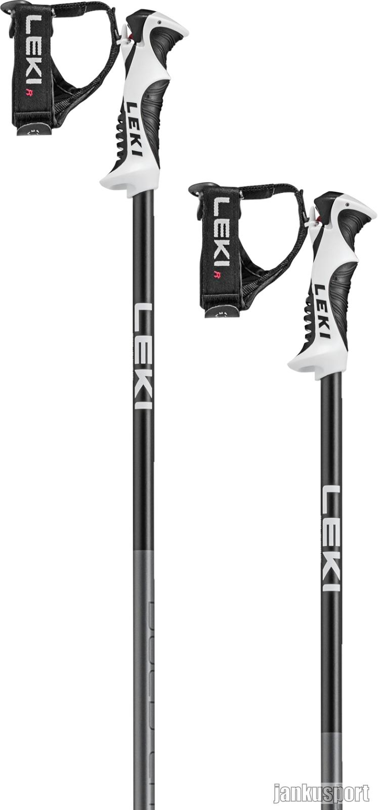 Dětské lyžařské hole Leki Bold Lite S Junior - dark anthracite/black/white