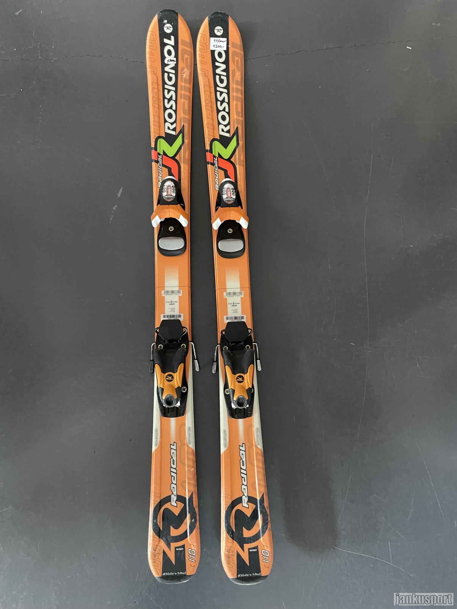 dětské lyže Rossognol Radical 110cm po servisu