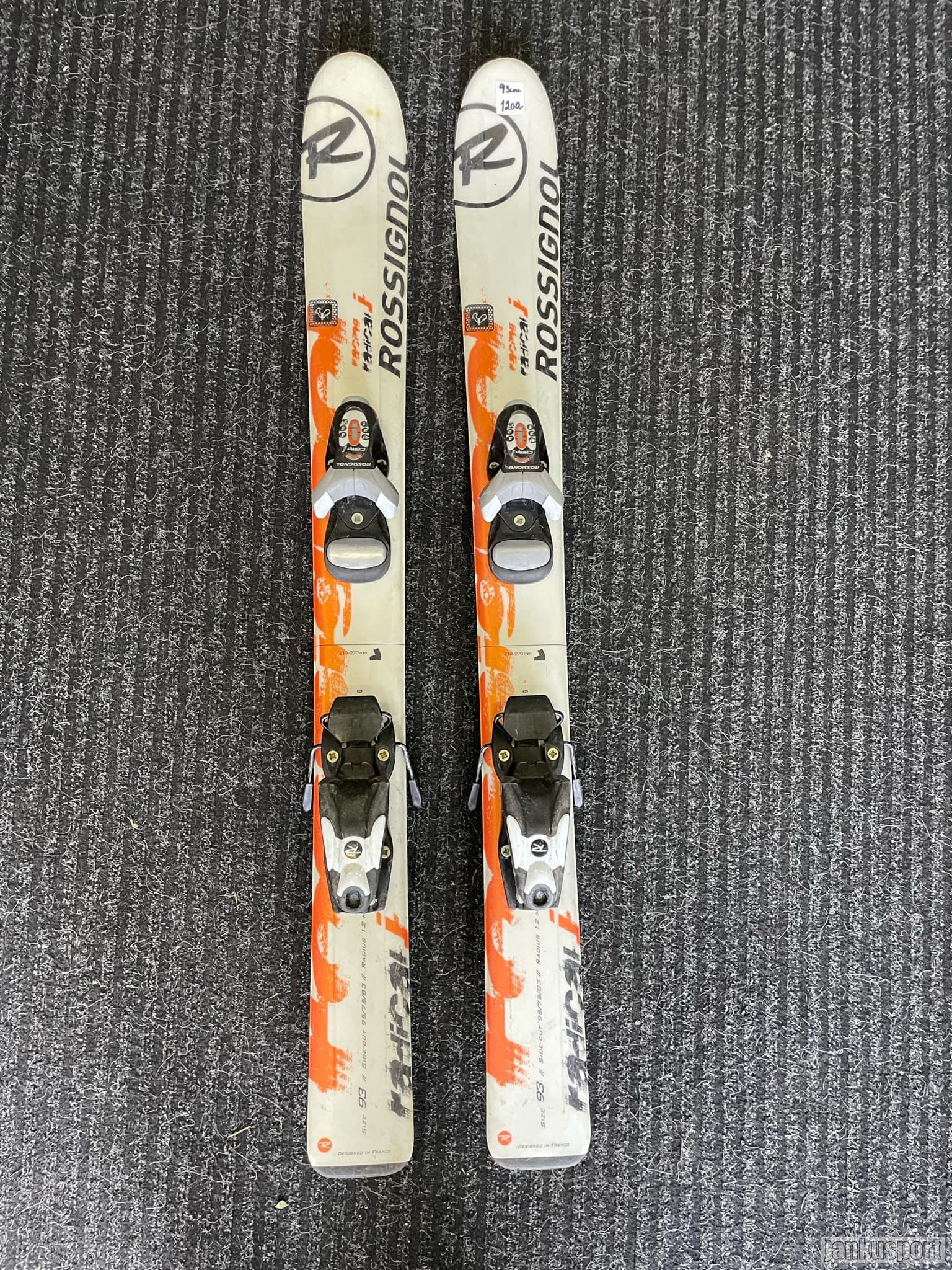 dětské lyže Rossignol Radical 93cm po servisu