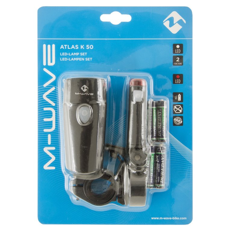 Osvětlení přední + zadní M-Wave Atlas K 50 sada