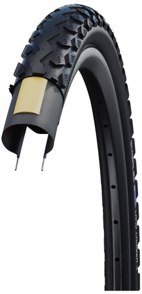 Pneumatiky Schwalbe Land Cruiser HS450 s kluznými koly 28 x 1,75, K-Guard, 47-622, SBC (Schwalbe Basic Compound), černá