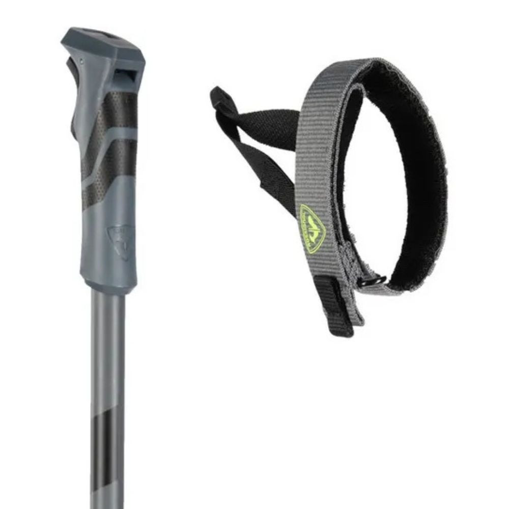 Lyžařské hole ROSSIGNOL TACTIC CLIP - Black Lime
