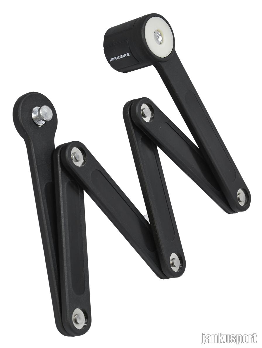 zámek článkový MAXBIKE 850mm skládací s držákem