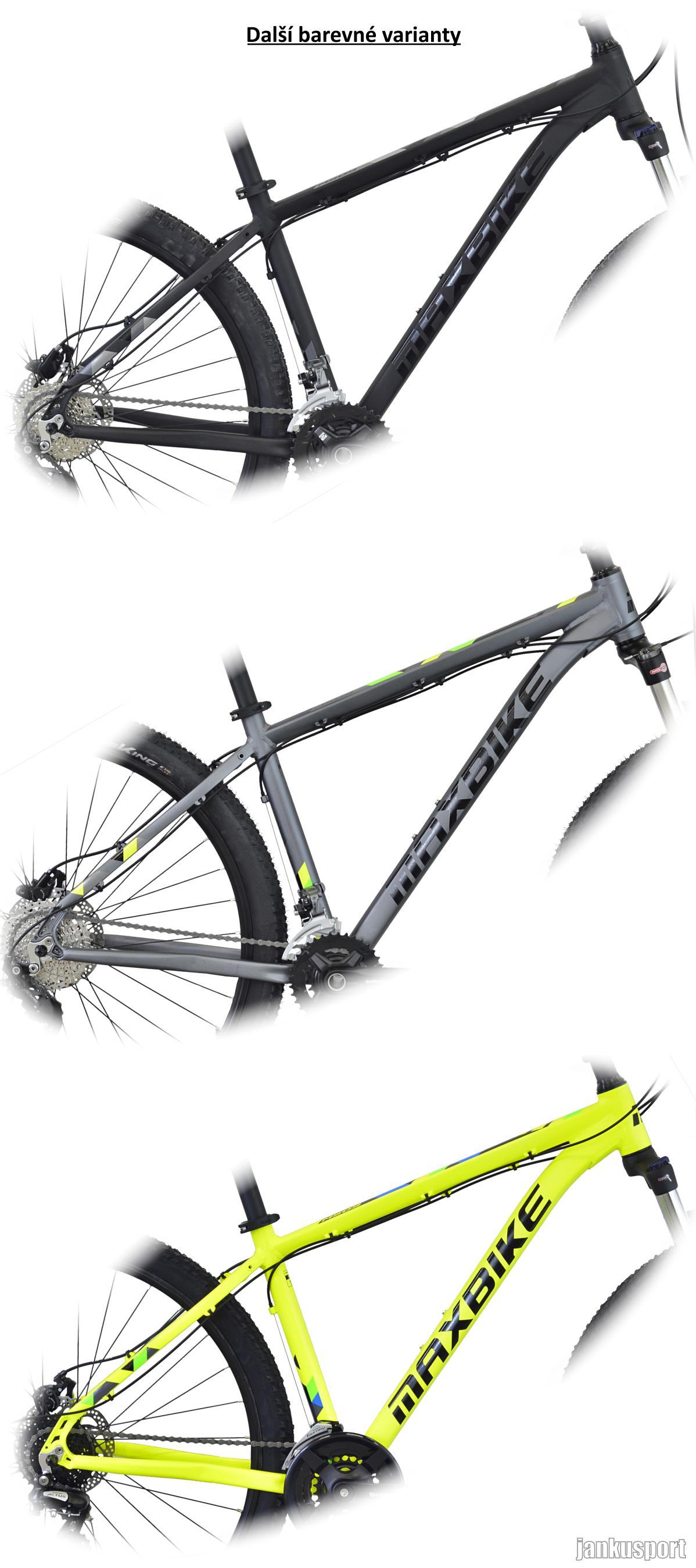 Maxbike Toba 29 černý matný + zelená