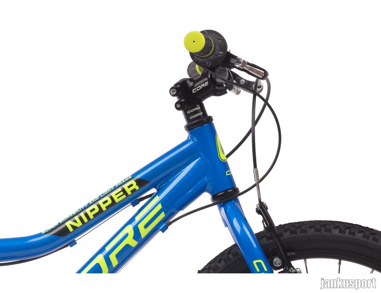 Dětské kolo 20" Al Nipper, Revo-6, modrý mat s reflexní žlutou (7.95kg)