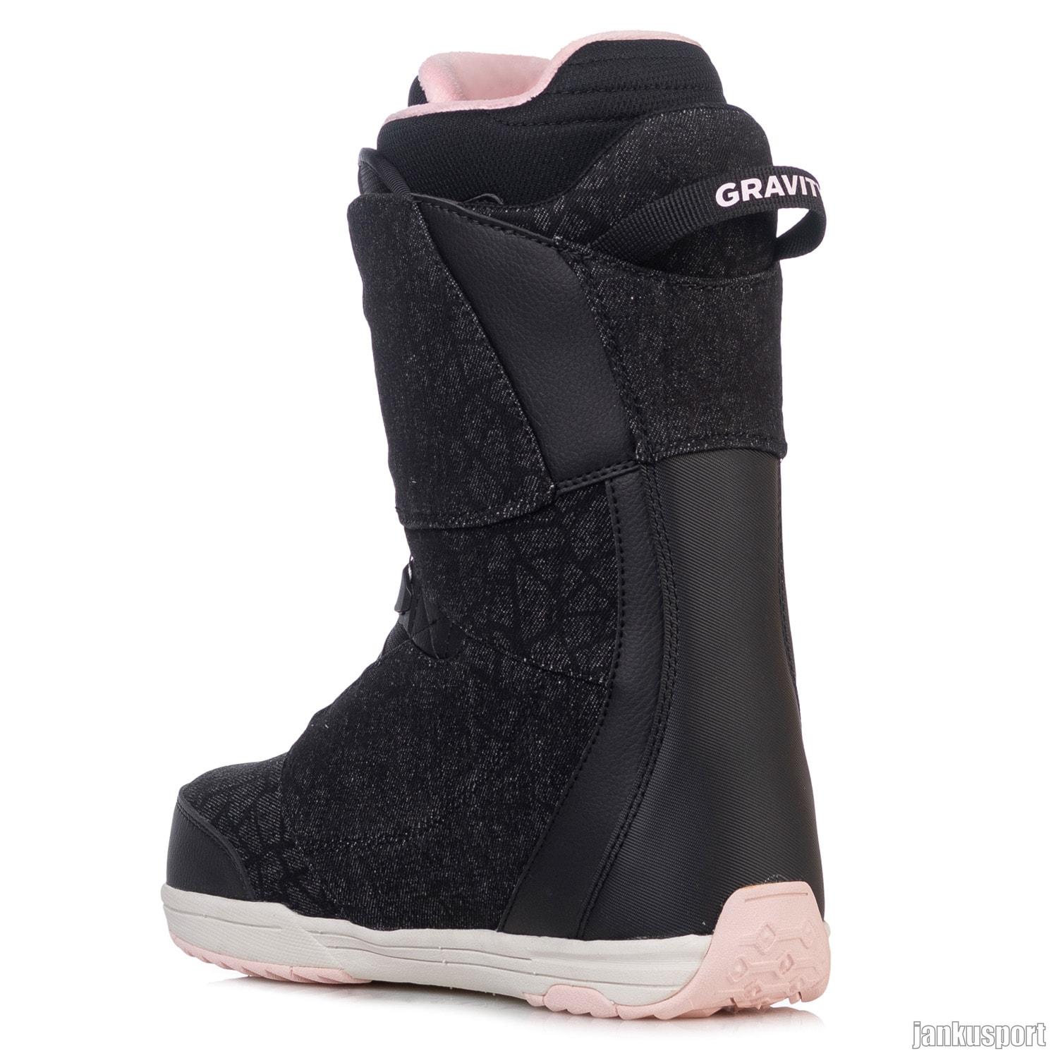 snowbordové boty Gravity Aura Atop black denim/pink