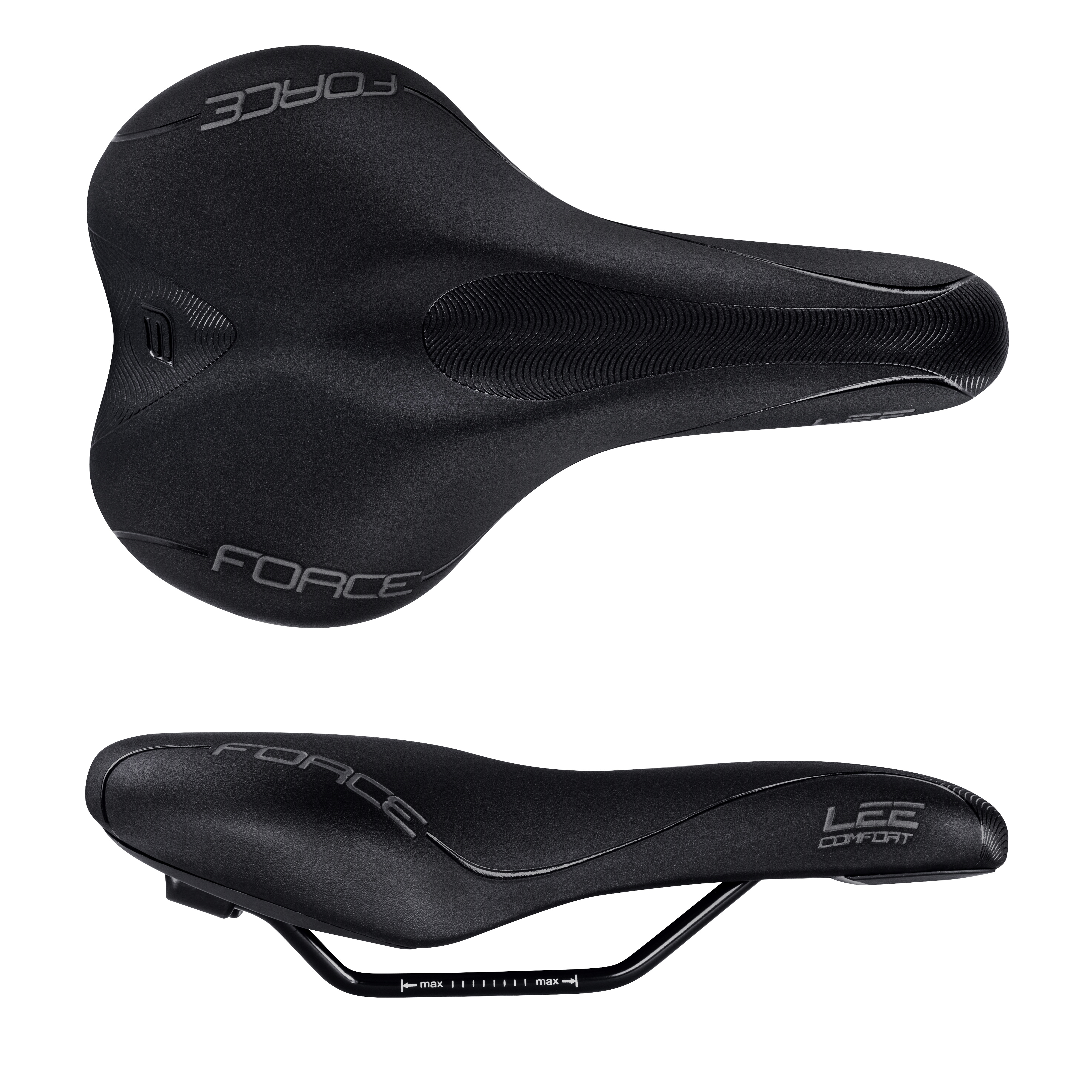 sedlo FORCE LEE COMFORT sport. dámské, černé