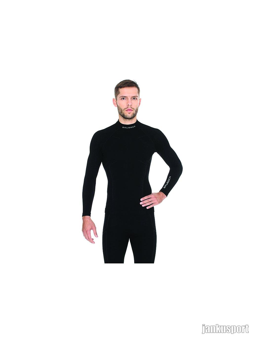 Brubeck pánské tričko s dlouhým rukávem MERINO WOOL