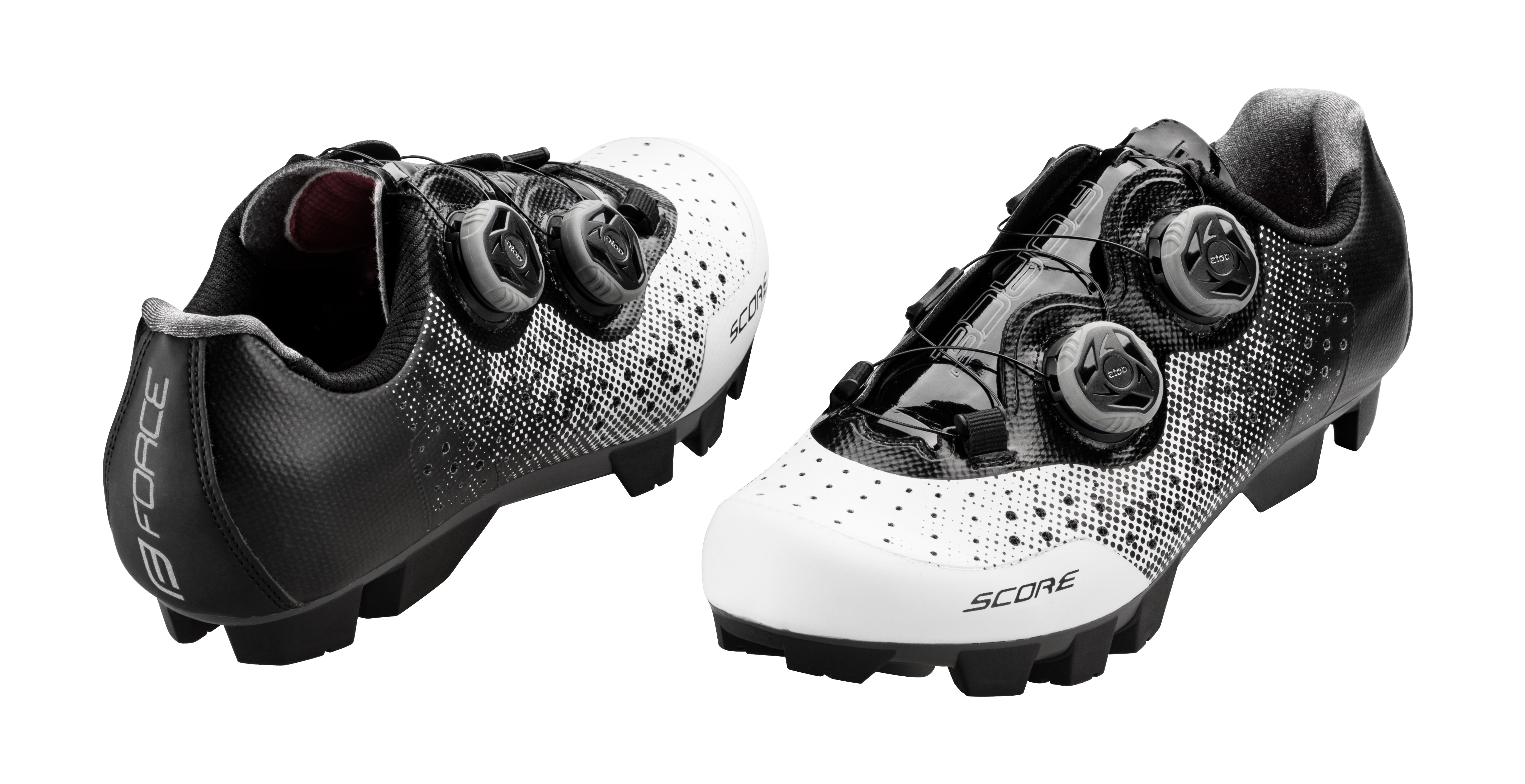 tretry FORCE MTB SCORE, bílo-černé