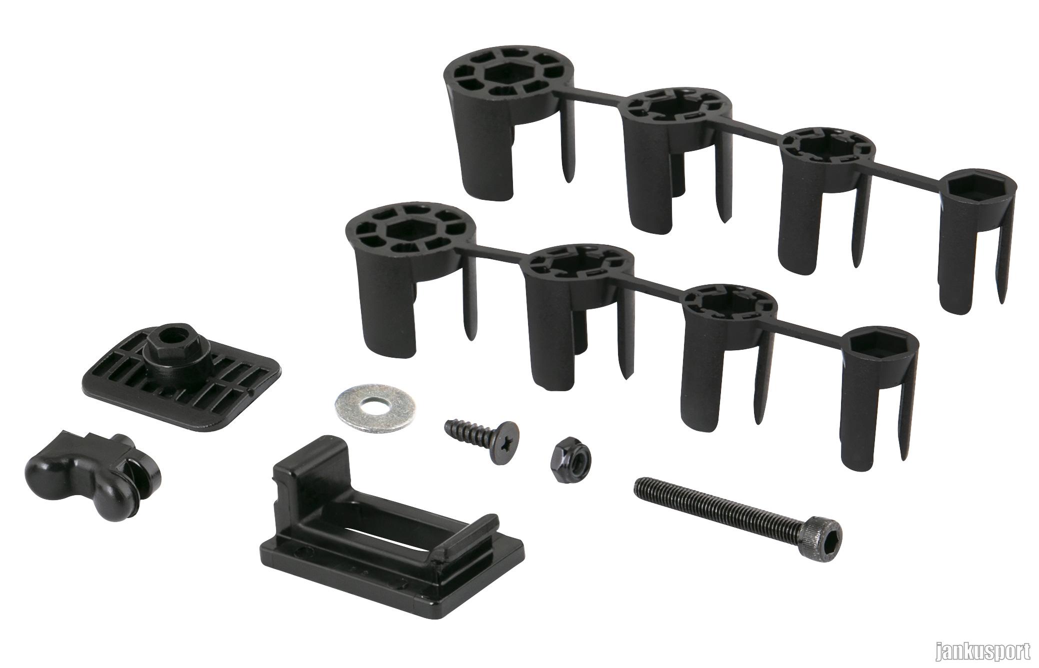 blatníky FORCE WARD, 24"- 29" plast, černo-šedé