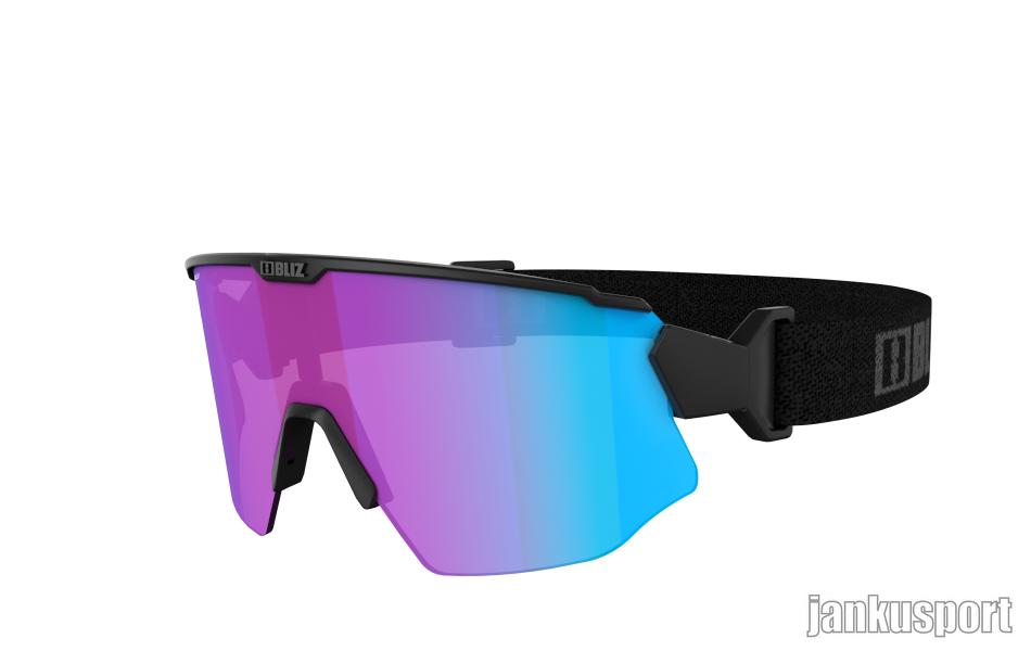 BLIZ BREEZE NANO OPTICS Matt Black / Violet Blue Multi + Brown