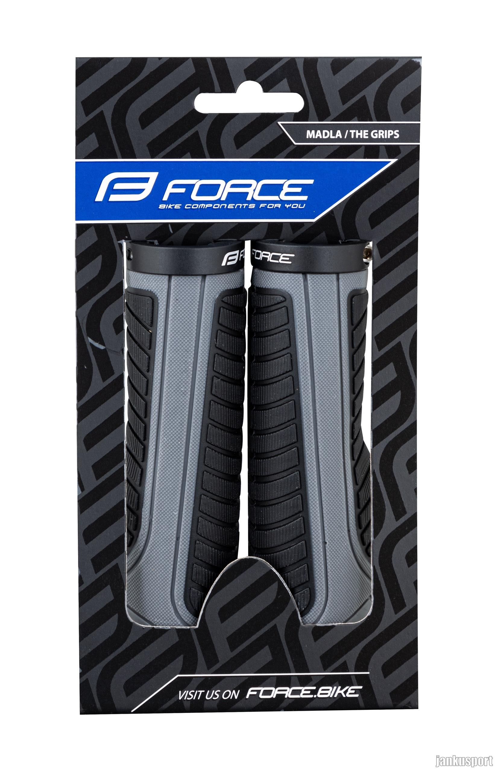 madla FORCE WIDE jištěná, černo-šedá, balená