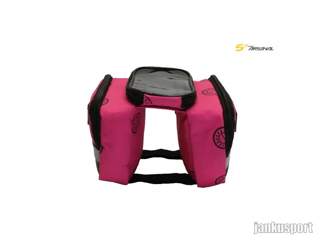 BRAŠNA NA RÁM S KAPSOU PRO SMARTPHONE PINK