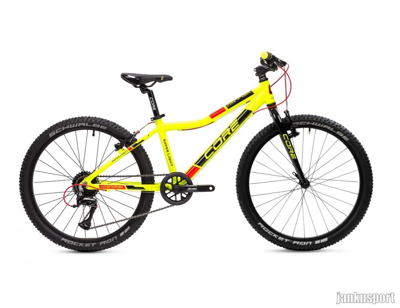 Dětské kolo 24" Al Nipper, jednopřevodník,1x9s, Ahead Al - Superlight reflexně žlutý