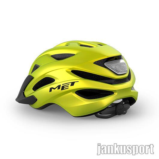 MET PŘILBA CROSSOVER LIME ŽLUTÁ METALICKÁ