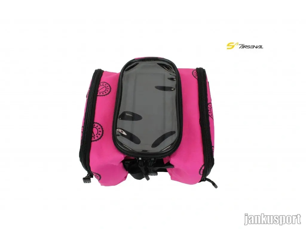 BRAŠNA NA RÁM S KAPSOU PRO SMARTPHONE PINK