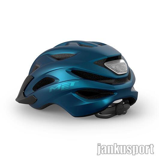 MET PŘILBA CROSSOVER MODRÁ METALICKÁ 