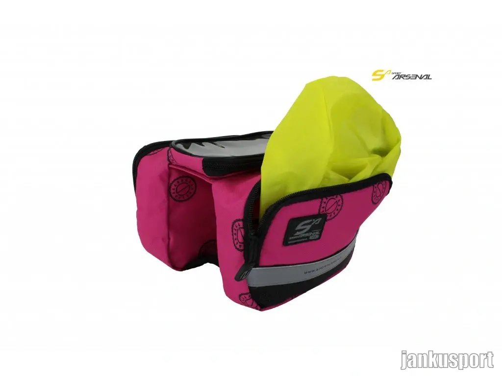 BRAŠNA NA RÁM S KAPSOU PRO SMARTPHONE PINK