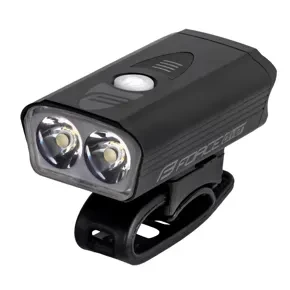 světlo přední FORCE DIVER 900 LM, USB, černé