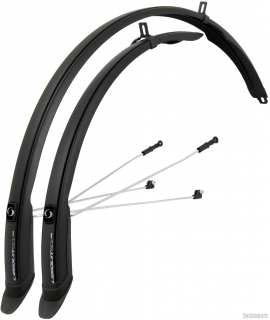 blatníky 28" Simpla UBIQUIT SDL 46 mm černo-černé set