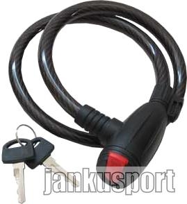 zámek spirála MAXBIKE 12mmx80cm klíč