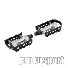  pedály F 910 Al-Fe kuličková ložiska, černo-stříbr