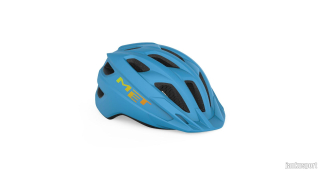 Dětská cyklistická přilba MET CRACKERJACK CYAN MODRÁ