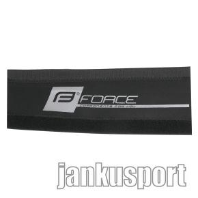 kryt pod řetěz FORCE neoprén 9cm, černo-stříbrný