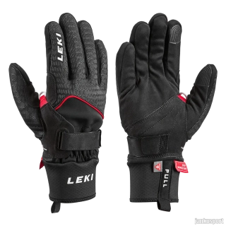 Leki Nordic Thermo Shark běžecké rukavice black/red