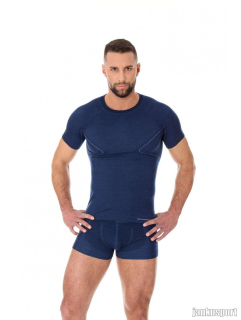 Brubeck pánské tričko s krátkým rukávem Active wool 