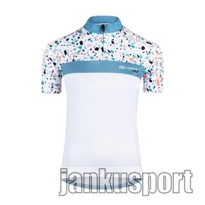 dres FORCE ROCK LADY kr. rukáv, bílo-tyrkysový