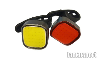 Blikačka přední+zadní 4RACE Mini USB černé