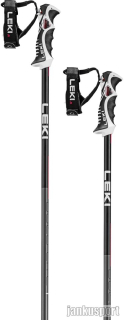 Lyžařské hole Leki Bold Lite S - dark anthracite/black/bright red